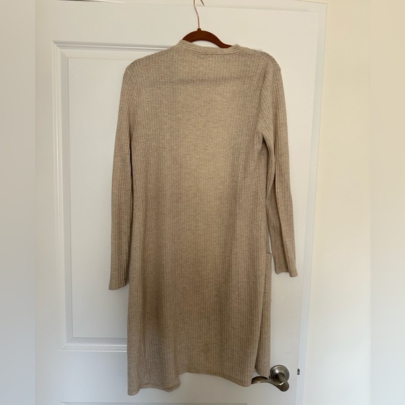 Nine Britton - Blair Button Detail Waffle Duster Cardigan - Picture 2 of 4